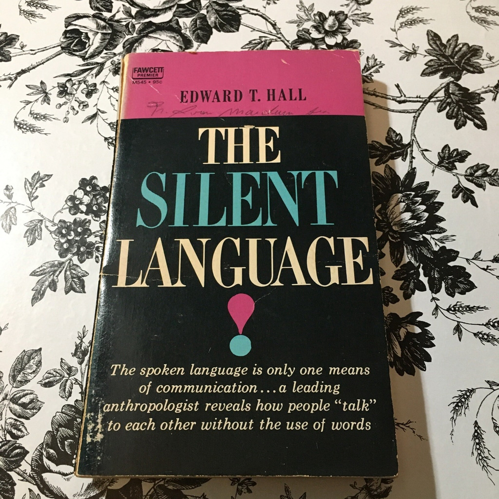 The Silent Language by Edward T Hall (Paperback, 1959) Vintage